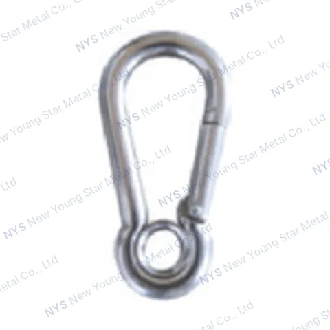 Spring Hook with Eyelet 316SS
