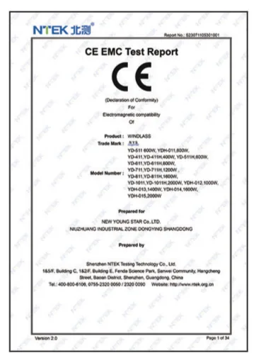 CE EMC test report